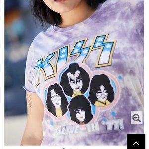 Nwt Torrid size 0 Kiss Band Tie Dye T Shirt